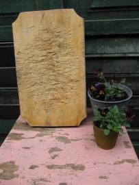 Old wooden cutting board thick rectangular