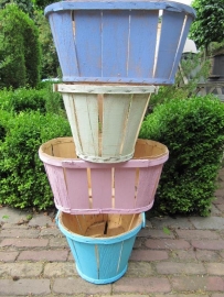 Set brocante ovale fruitmanden