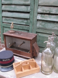 Brocante 6 vaks spijkerbakje