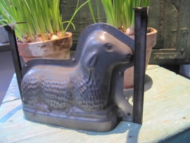 Antique French baking mold lamb