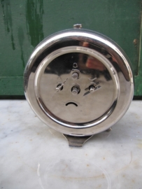 Oude chrome design wekker.