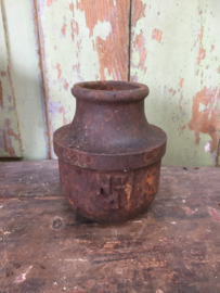 Antique cast iron jar