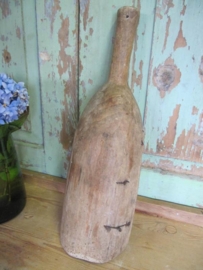Oude houten gruttersschep