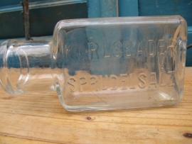 Very old rectangular bottle Karlsbader Sprudel Salz
