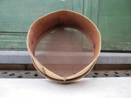 Franse ronde houten zeef