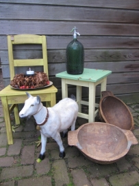 Brocante houten kapstok