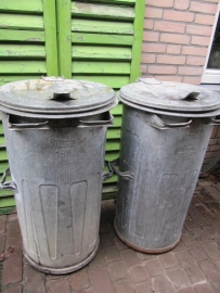 Zinken vuilnisbak 110 liter