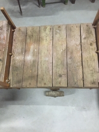 Very nice old industrial trolley for long goods and super Coffee Table