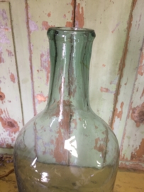 Oude fles in groen
