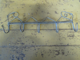 Brocant French metal coat rack