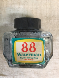 Oud glazen inktpotje