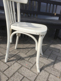Set oude café stoelen