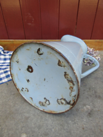 Brocante Franse emaille waterkan