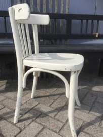 Set oude café stoelen
