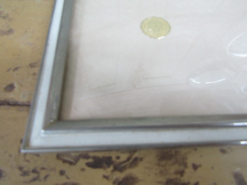 Brocante fotolijst met glas