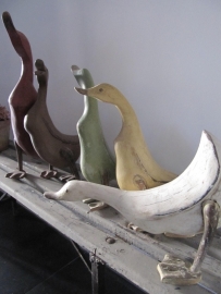 Wood ducks very old set of 5