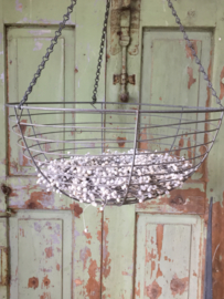 Brocante verzinkte hanging basket