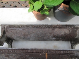 Antique French cast-iron bowl