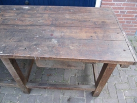Old wooden table / bench /workshop table