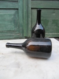 Antique brown bottles