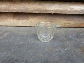 Brocant glazen (jam) potje
