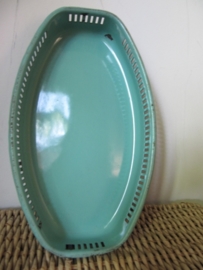 Emaille groen mandje