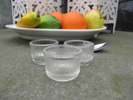 Brocante glass waxine light holder