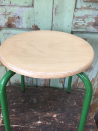 Set van 4 vintage krukken