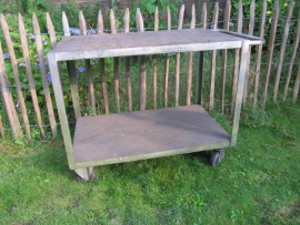 Brocante industrial shelf truck ***