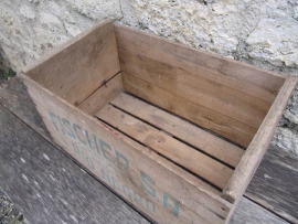 Oude houten kist Fischer S.A. Rio Negro