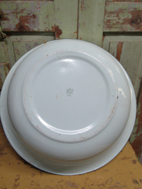 Brocante emaille schaal
