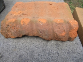 Antique old decoration edges of terracotta