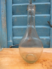 Very old white glass liquerfles