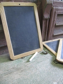 Old small school slate