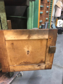 Old industrial green workbench