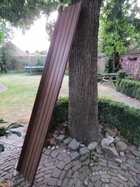 Vintage houten glijbaan