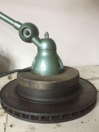 Oude Jieldé lamp op tafelvoet