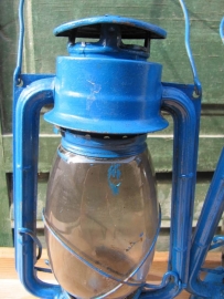 Brocante oil lantern blue
