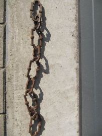 Old wrought iron chain