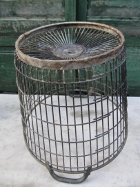 Nice just fine old galvanized potato basket