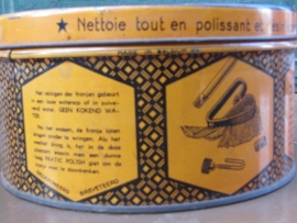 Brocante blik voor een Pra-tic mop