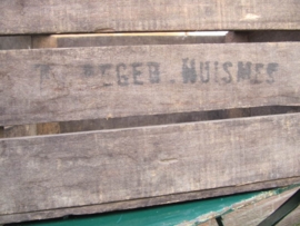 French old brocante wooden box