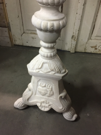 Old high cast iron candlestick