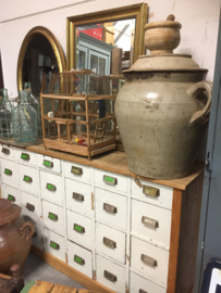Brocante houten ladenkast