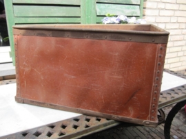 Super gave brocante Franse Industrie kist.