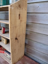 Franse brocante houten staande regaal