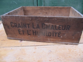 Old wooden chest  brand Nestle