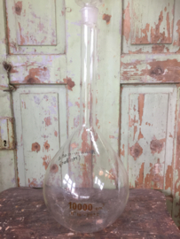 Old glass laboratory bottle 10 liters
