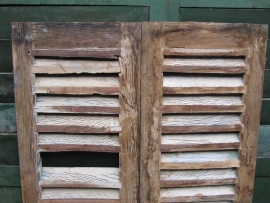 Oude Franse luikjes set van 2 stuks