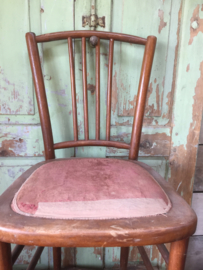 Set of 2 French wooden chairs